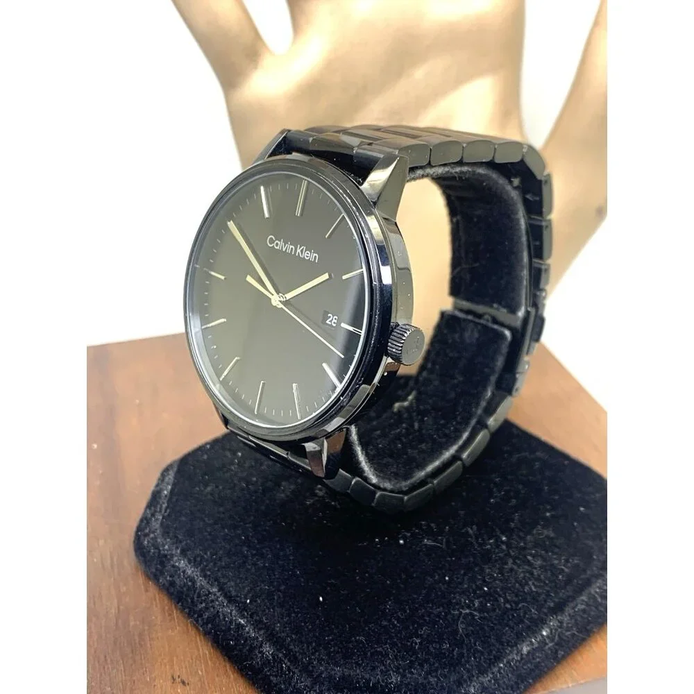 Calvin Klein Men's Watch 25200057 Quartz Black Dial Stainless Steel 43mm